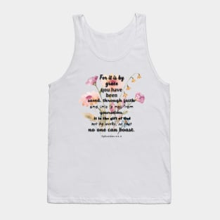 Ephesians 2:8-9, Famous Bible Verse. Tank Top